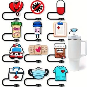 Healthcare Straw Toppers - 2pcs